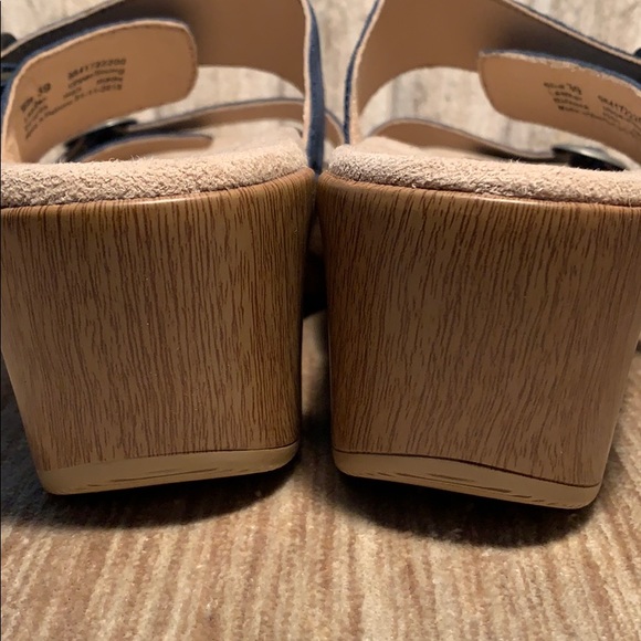 NWOT Dansko denim leather adjustable sandals EC - Picture 7 of 16